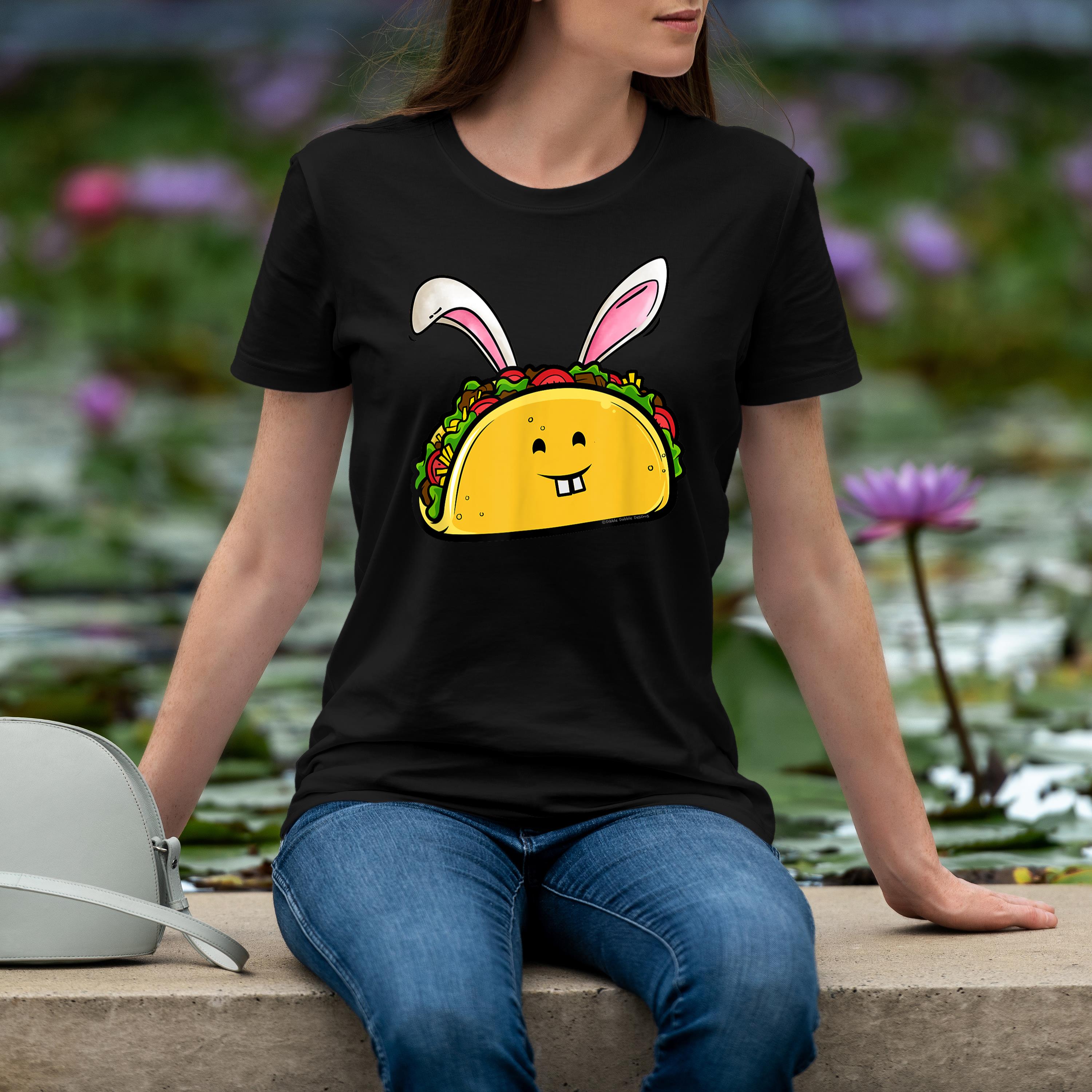 Funny Easter Taco With Bunny Ears Taco Lovers Funny Easter Shirt 